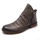 Bota Masculina Social de Couro Modelo Retrô