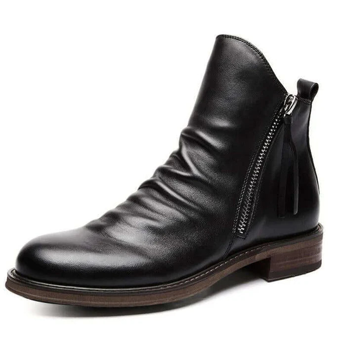 Bota Masculina Social de Couro Modelo Retrô