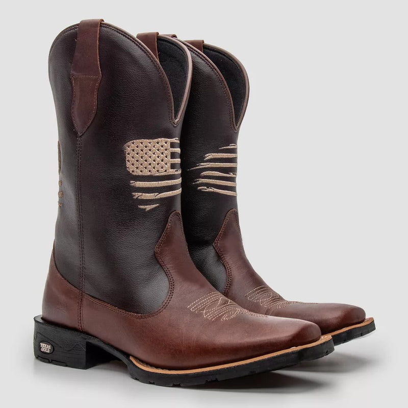 Bota Texana Masculina Country em Couro - Texas