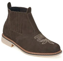 Bota Botina Country Masculina em Couro Marrom