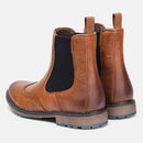 Bota Chelsea Masculina Cano Médio Couro Americano