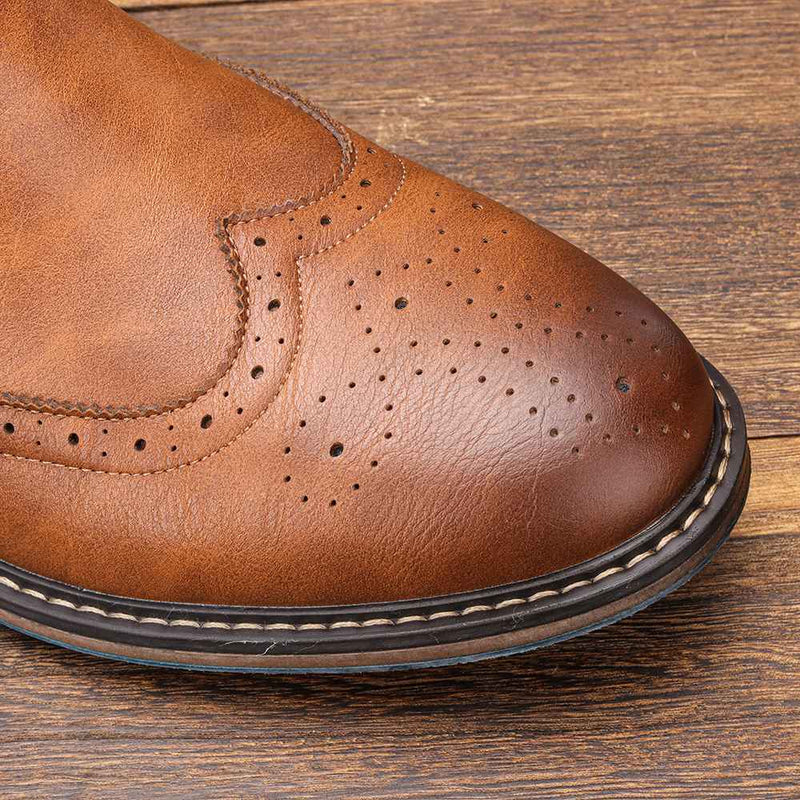 Bota Chelsea Masculina Cano Médio Couro Americano