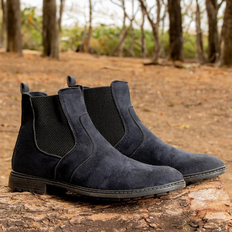 Bota Chelsea Masculina Preta Camurça Urban