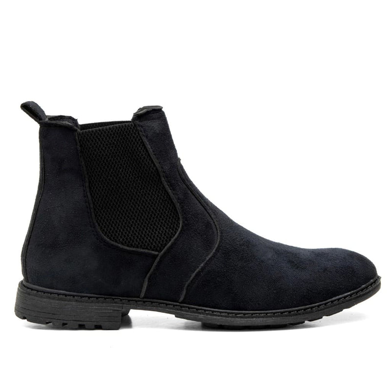 Bota Chelsea Masculina Preta Camurça Urban