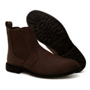 Bota Chelsea Masculina em Couro Marrom Viego