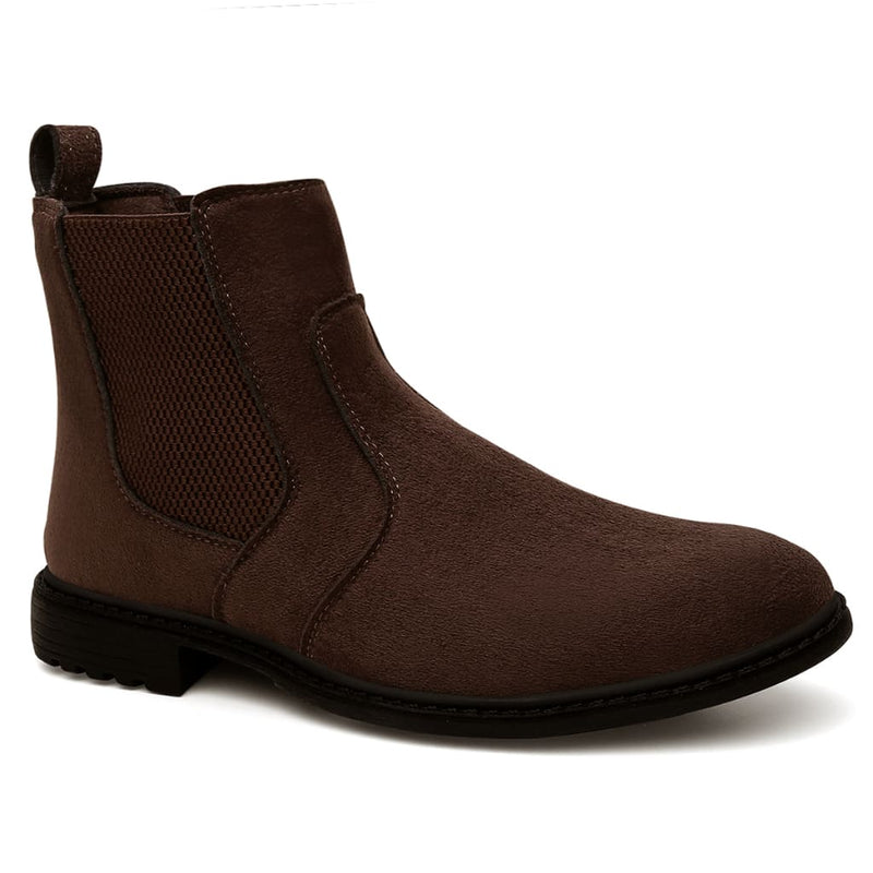 Bota Chelsea Masculina em Couro Marrom Viego