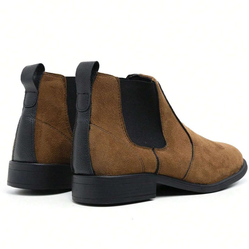 Bota Chelsea Masculino de Camurça Light Brown