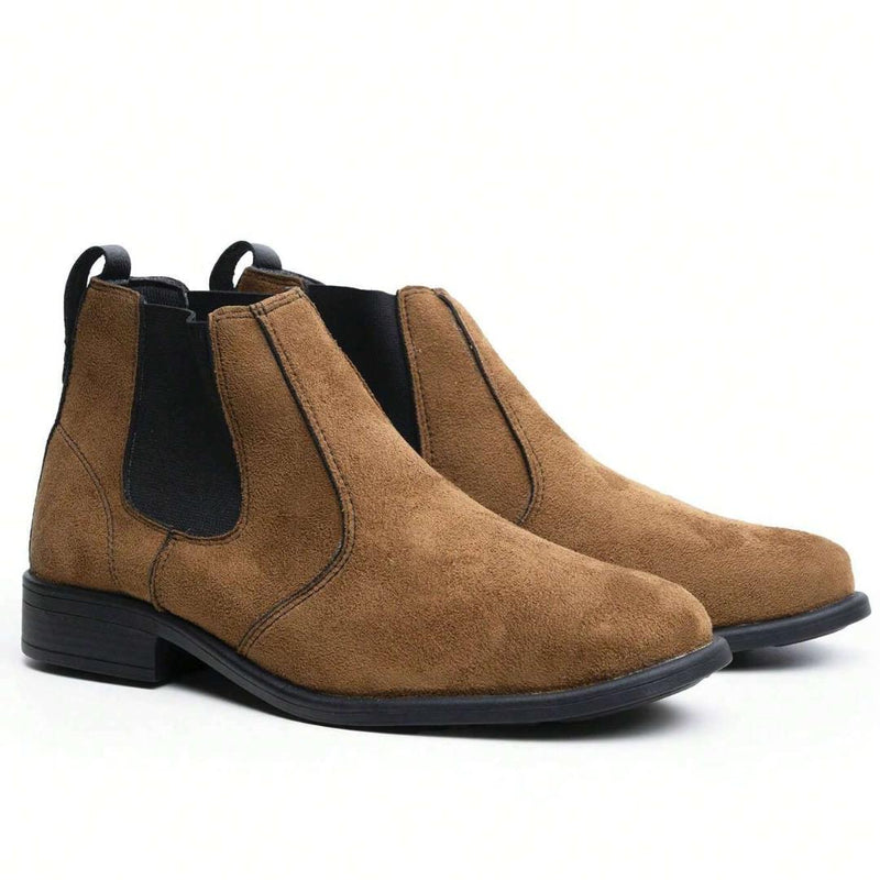 Bota Chelsea Masculino de Camurça Light Brown