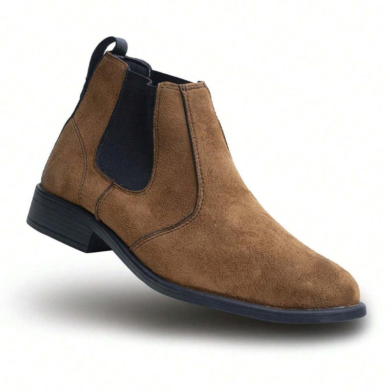 Bota Chelsea Masculino de Camurça Light Brown
