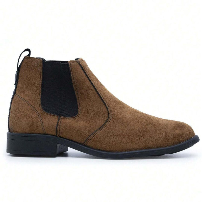 Bota Chelsea Masculino de Camurça Light Brown