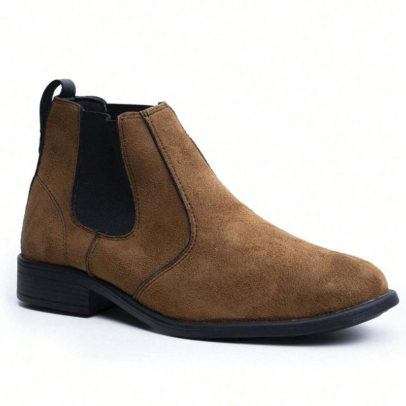 Bota Chelsea Masculino de Camurça Light Brown