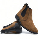 Bota Chelsea Masculino de Camurça Light Brown