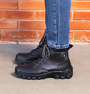 Bota Coturno Masculina Preta Tratorada Viego