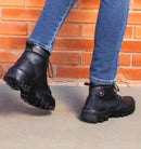 Bota Coturno Masculina Preta Tratorada Viego