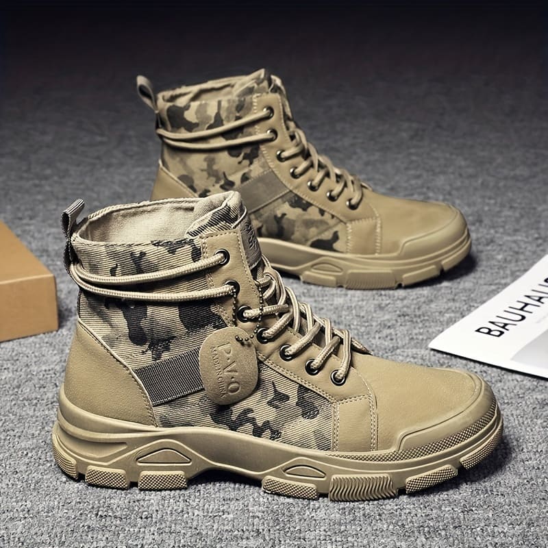 Bota Coturno Masculino Tática Camuflada