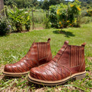 Bota Country Masculina Couro Escamada Texana