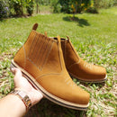 Bota Country Masculina Couro Nobuck Legítimo