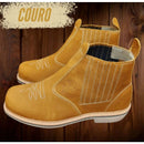 Bota Country Masculina Couro Nobuck Legítimo