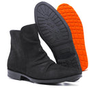 Bota Masculina de Couro Punk Vintage