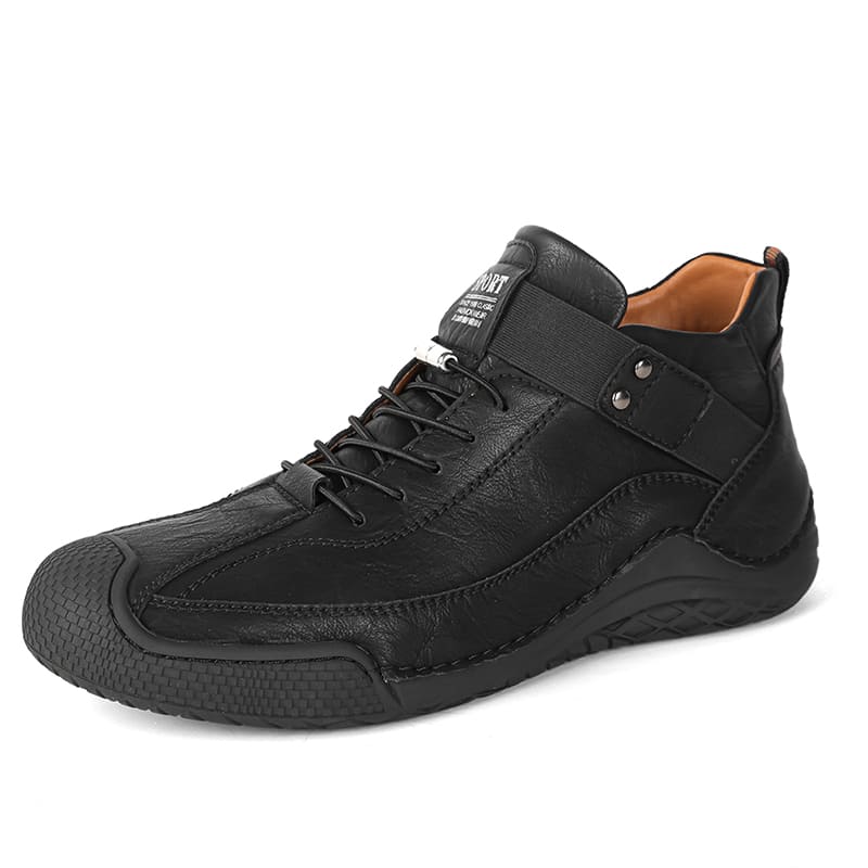 Bota Masculina de Couro Retrô Crock