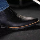 Bota Texana Masculina Cano Curto Preta Riban