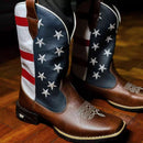 Bota Texana Masculina Country Bico Quadrado - Americana