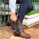 Bota Texana Masculina Country Cano Longo - Nobre