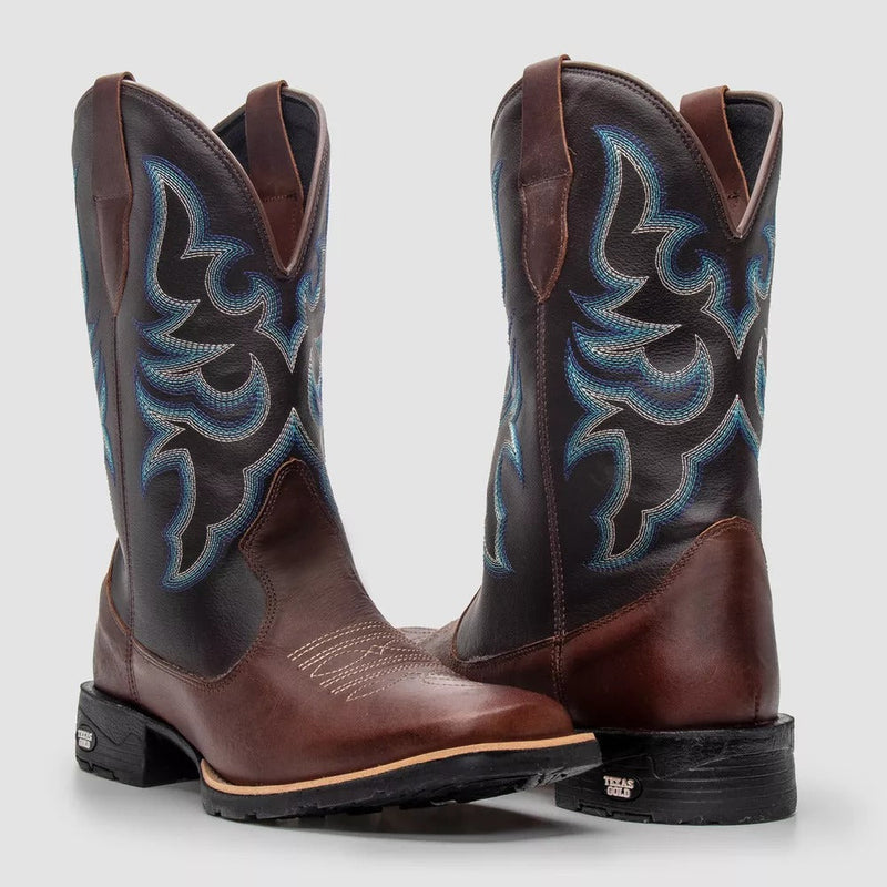 Bota Texana Masculina Country Cano Longo - Nobre