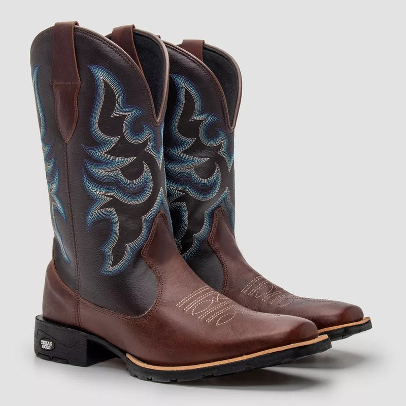 Bota Texana Masculina Country Cano Longo - Nobre