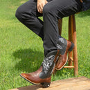 Bota Texana Masculina Country Couro - Montaria