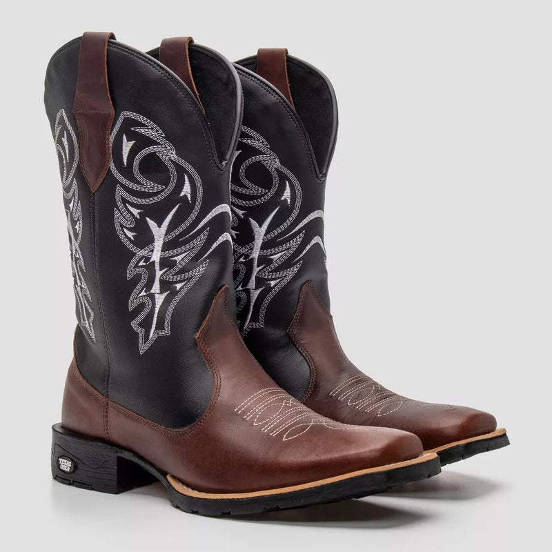 Bota Texana Masculina Country Couro - Montaria