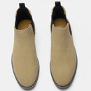 Botina Chelsea Masculina Em Couro Camurça Grit