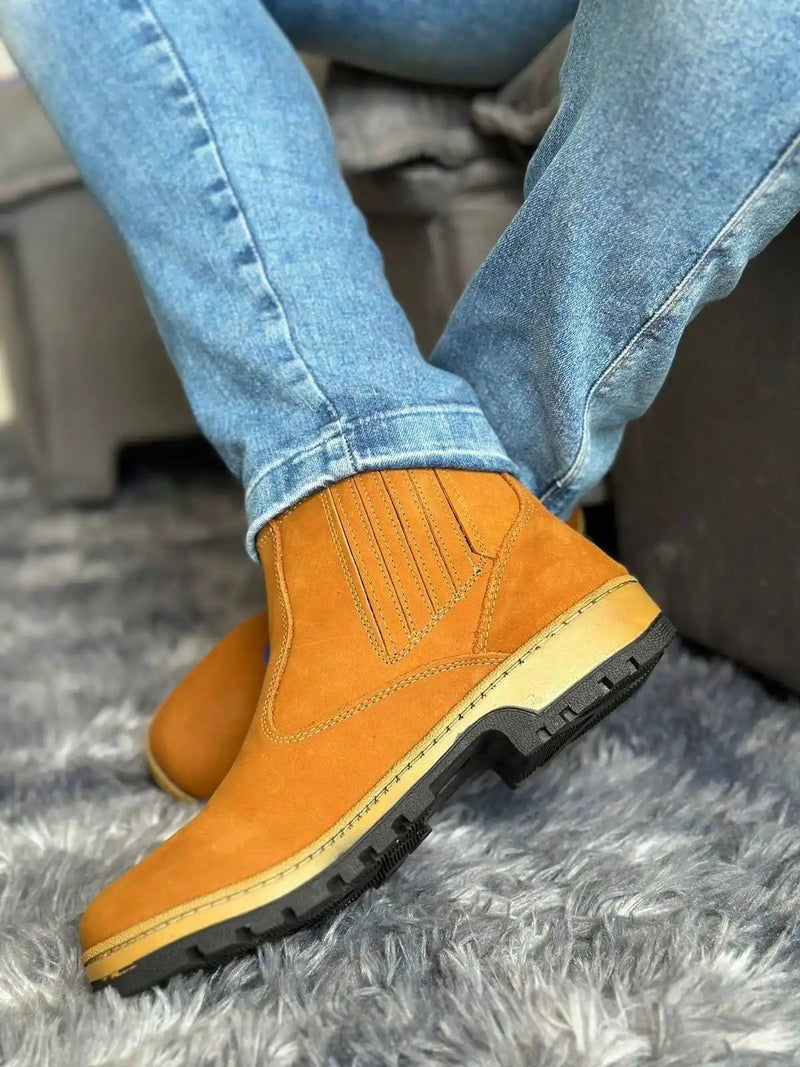 Botina Chelsea Masculina Agriculture em Nobuck Legitimo