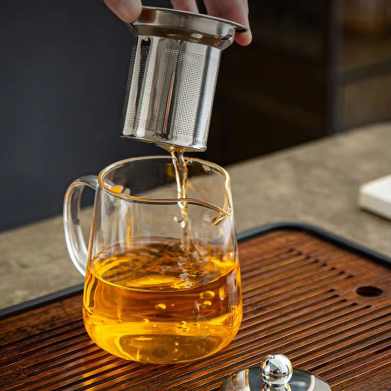 Bule de Vidro Borosilicato com Infusor de Aço: Conforto e Praticidade na Sua Infusão