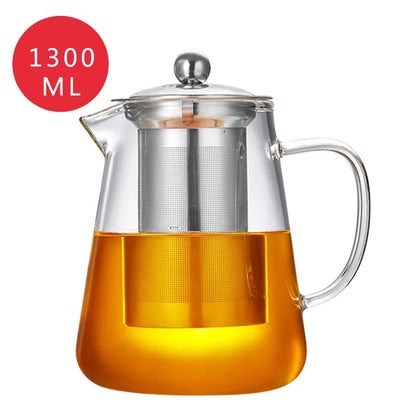 Bule de Vidro Borosilicato com Infusor de Aço: Conforto e Praticidade na Sua Infusão