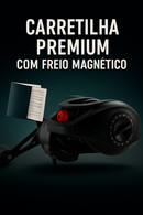 Carretilha de Pesca 7.1:1 com Freio Magnético para Aventura em Água Doce e Salgada