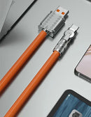 Cabo Carregador USB 120W: Carregue Com Rapidez e Praticidade