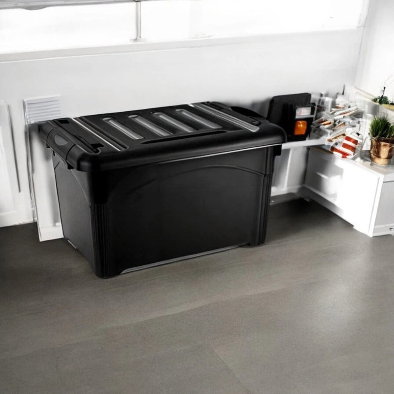 Caixa Organizadora Prática de 95 Litros com Rodinhas para Facilitar Seu Dia a Dia