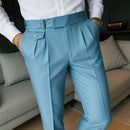 Calça Alfaiataria Masculina Azul Navy Seals