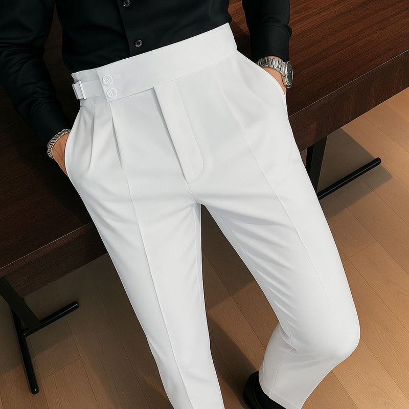 Calça Alfaiataria Masculina Branca Smoking