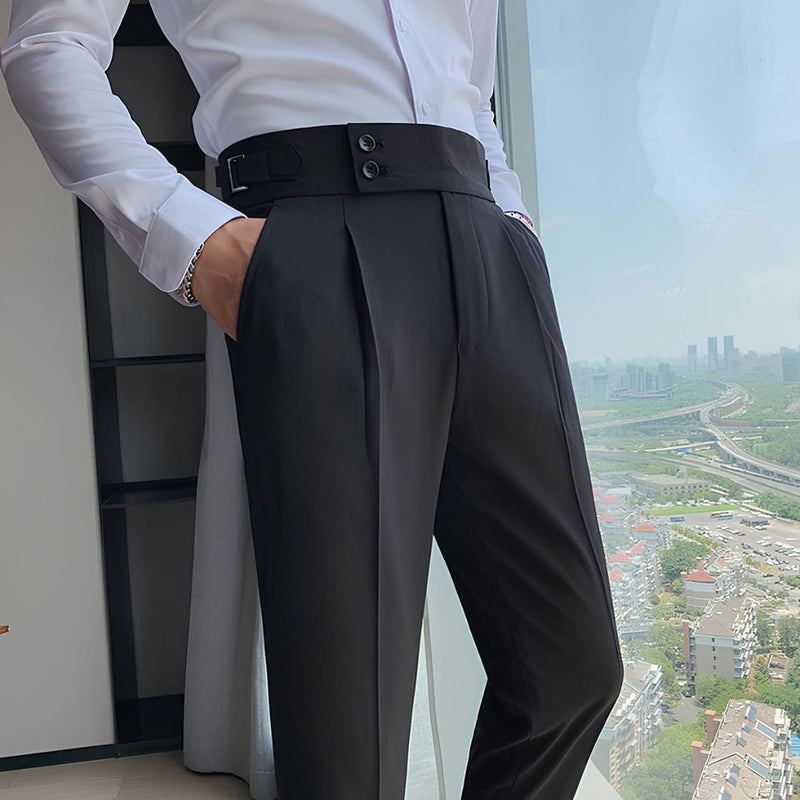 Calça Alfaiataria Masculina Preta Clássica