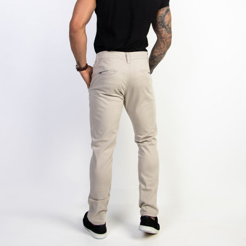 Calça Alfaiataria Masculina Social Bege Viego