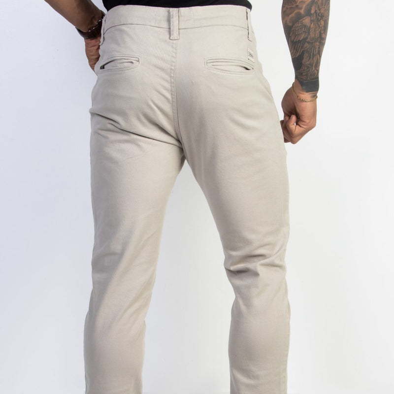 Calça Alfaiataria Masculina Social Bege Viego