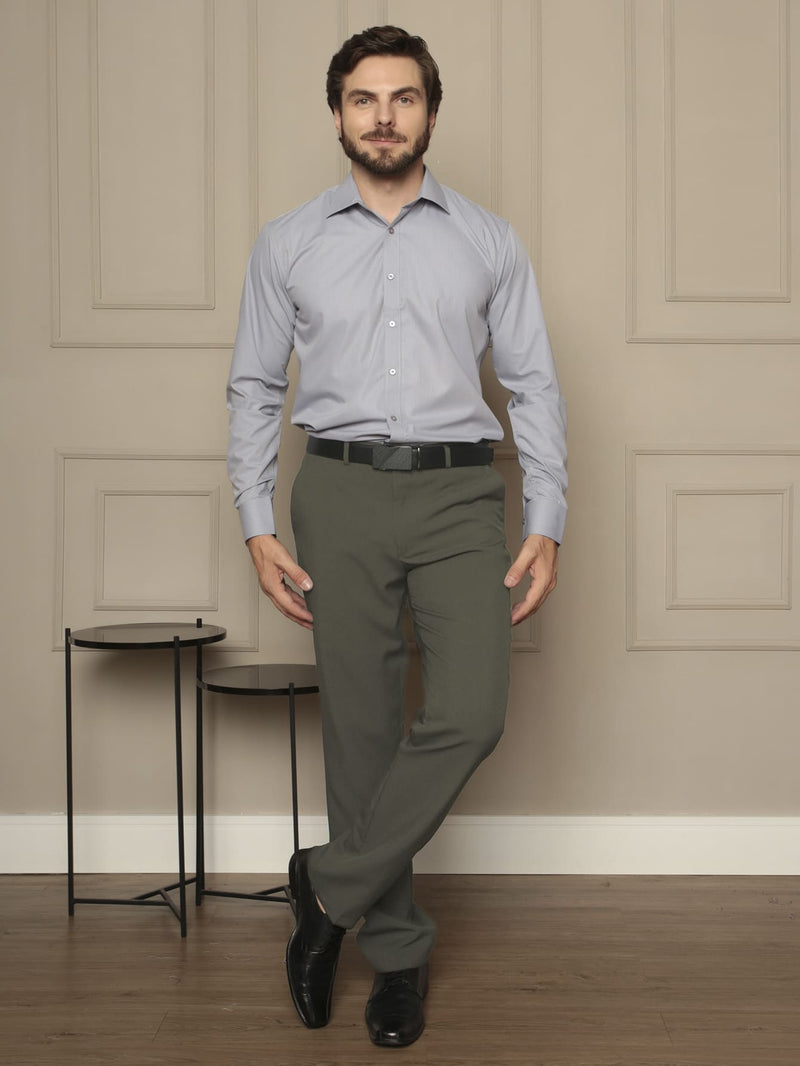 Calça Alfaiataria Masculino Verde Militar Viego