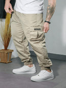 Calça Cargo Corta Vento Masculino Bege Hunter