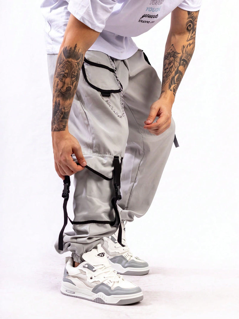 Calça Cargo Jogger Masculino Estilo Gringa Trapper