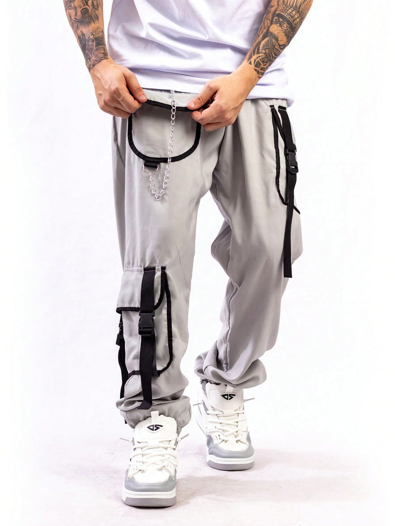 Calça Cargo Jogger Masculino Estilo Gringa Trapper