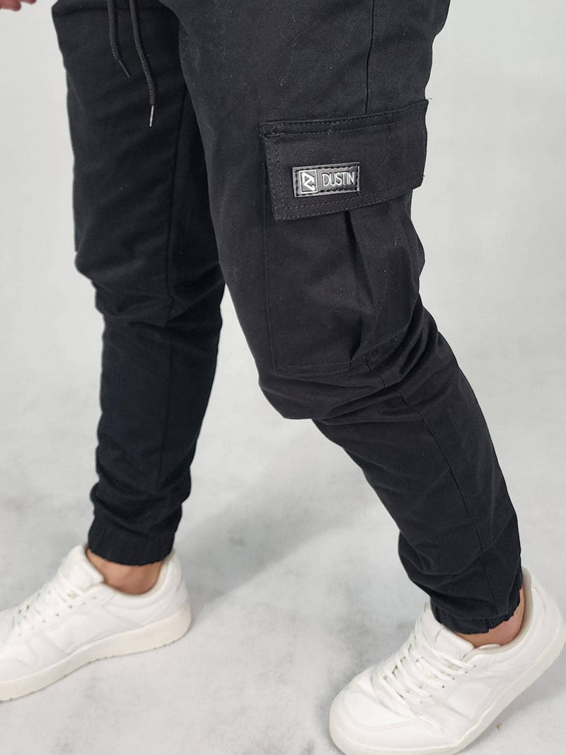 Calça Cargo Jogger Masculino Preta Lisk