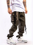 Calça Cargo Jogger Masculino Trapper Rapper Verde