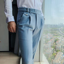 Calça Alfaiataria Masculina Azul Navy Seals